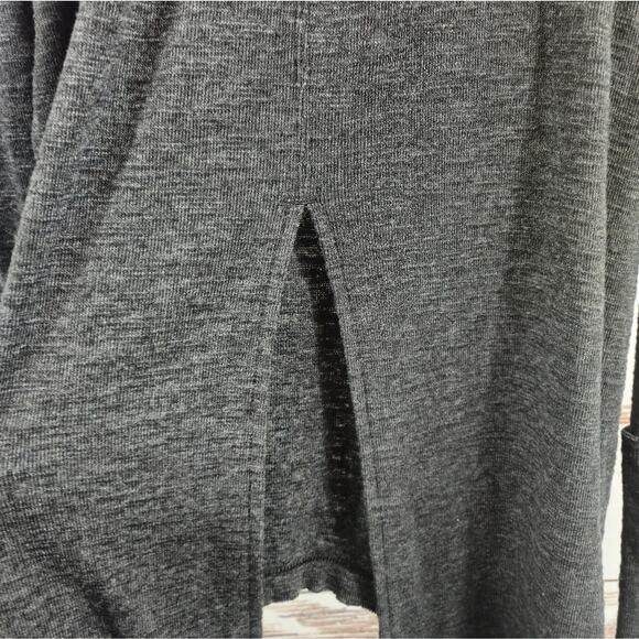 Free People We The Free Split Back Turtleneck Sweater Grey Size Small - Picture 4 of 7